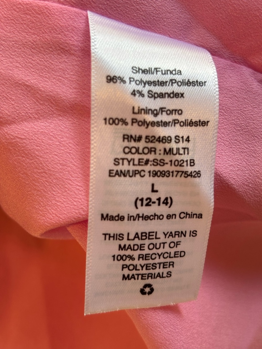 🌸 Scoop Dress Women Size Large Pink Yellow Leaf Off Shoulder Maxi - Picture 6 of 11